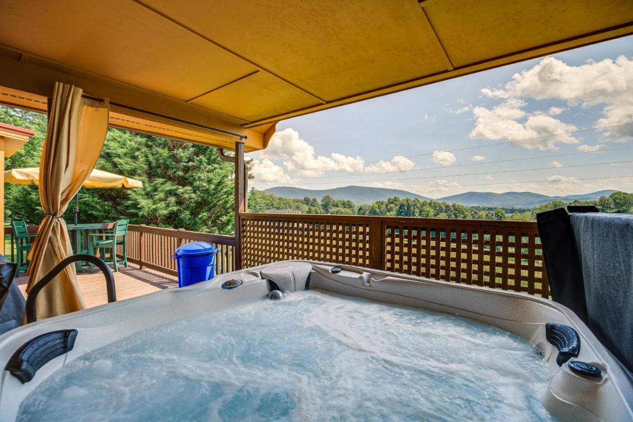 Blue Ridge Mountain Cabin With Views And Hot Tub Villa Sparta Exterior photo